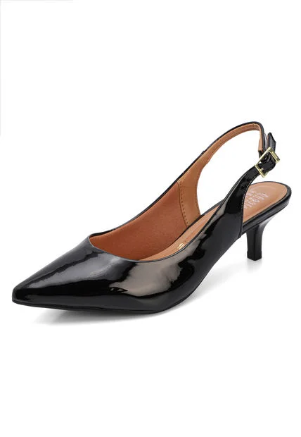 Tacón Medio Negro Vizzano
