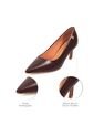 Tacon Bajo Café-Cacao Stiletto Kitten Vizzano de Vizzano