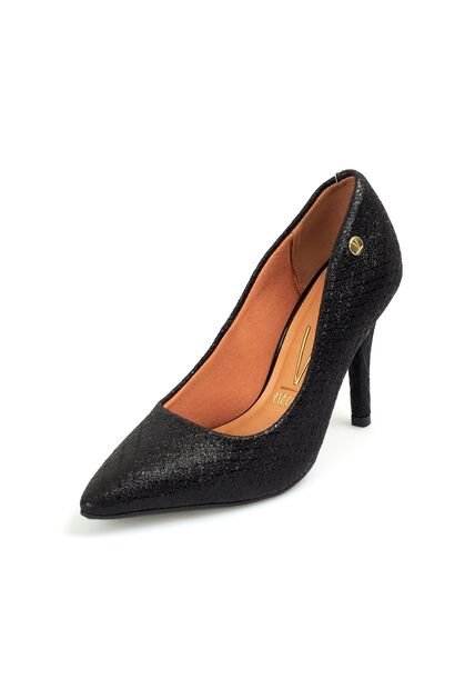 Tacon Stiletto Alto Negro Metal Vizzano