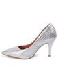 Tacon Stiletto Alto Plateado Metal Vizzano de Vizzano