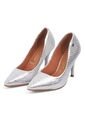 Tacon Stiletto Alto Plateado Metal Vizzano de Vizzano