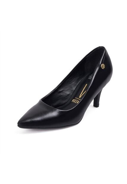 Tacon Medio Negro-Negro Stiletto Vizzano