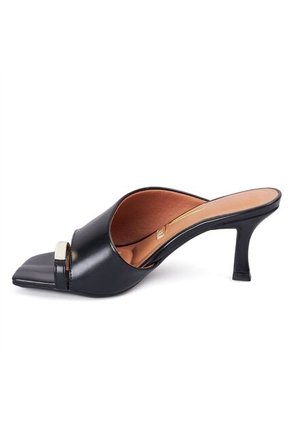 Sandalia Tacon Medio Negro Vizzano