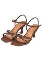 Sandalia Tacon Medio Café-Capuccino Cristal Vizzano de Vizzano