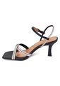 Sandalia Tacon Medio Negro-Cristal Vizzano de Vizzano