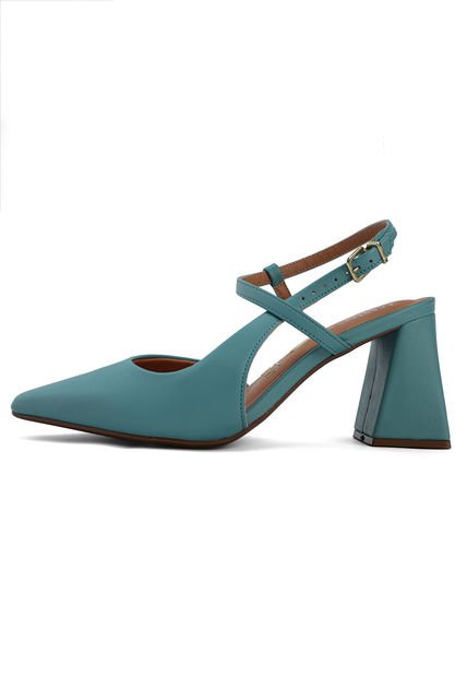 Tacón Medio Azul Aguamarina Vizzano