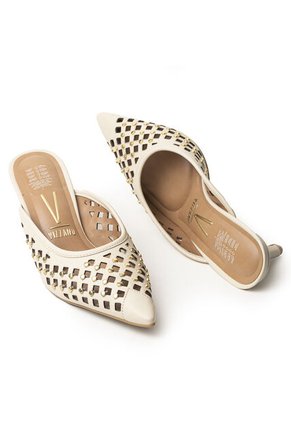Vizzano Zapatos Puntudo De Tacón Para Mujer 0221456-106CREMA