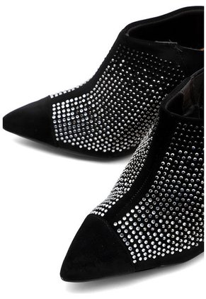 Tacón Alto Negro-Plateado Vizzano