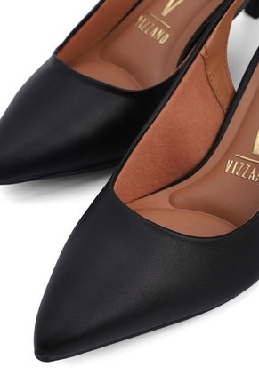 Tacón Medio Negro Vizzano