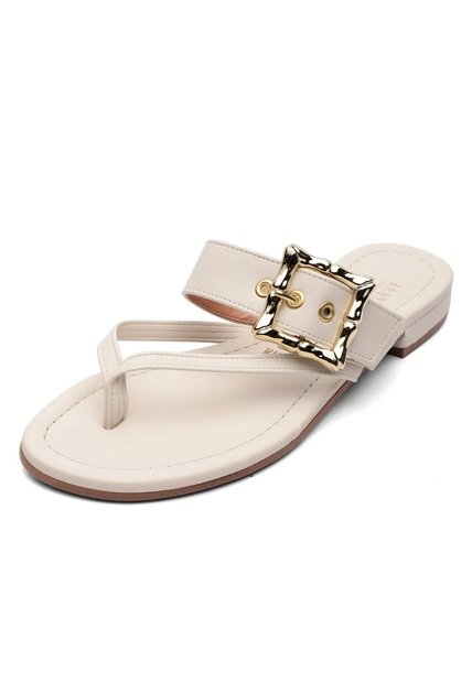 Sandalia Plana Flip-Flop Marfil Vizzano