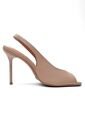 Tacon Alto Peep Toe Beige Vizzano de Vizzano