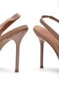 Tacon Alto Peep Toe Beige Vizzano de Vizzano