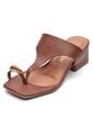 Sandalia Tacon Bajo Cuadrado Mule Café-Moca-Anillo Vizzano de Vizzano