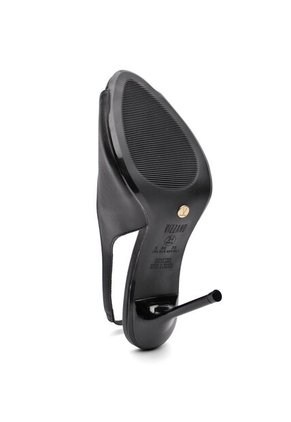 Tacon Alto Peep Toe Negro Vizzano