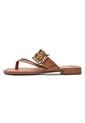 Sandalia Plana Flip-Flop Camel Vizzano de Vizzano