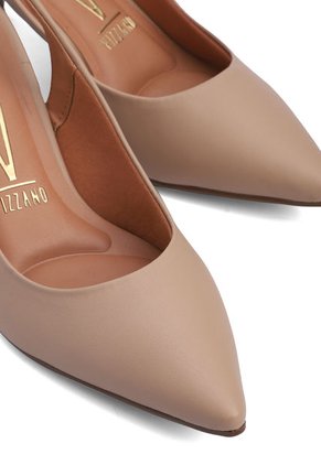 Tacón Medio Beige Vizzano