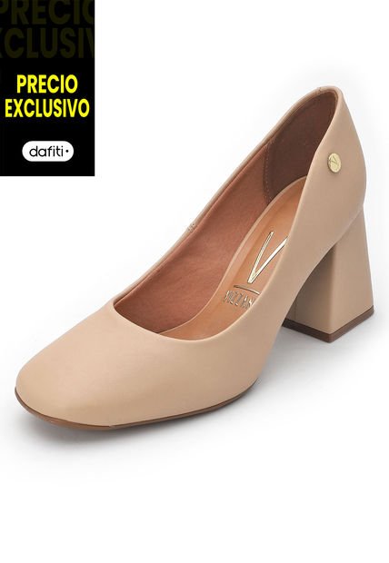 Tacón Medio Beige Vizzano