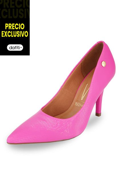 Tacón Alto Fucsia Holográfico Vizzano