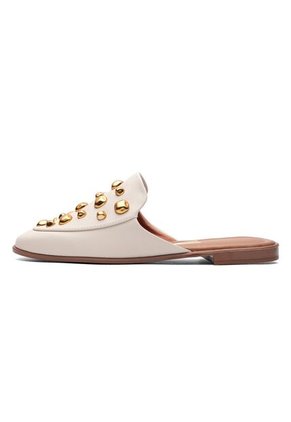 Slipper Baleta Zueco Marfil-Dorado Vizzano