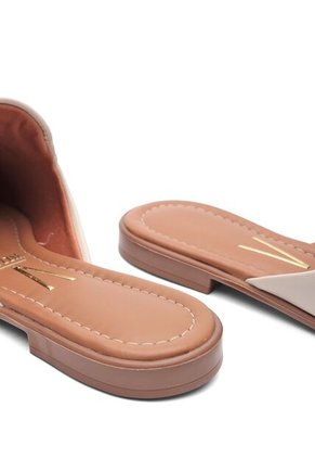 Slipper Baleta Zueco Marfil-Dorado Vizzano