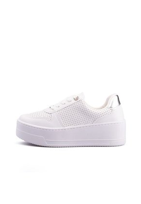 Tenis Lifestyle Plataforma Blanco Vizzano