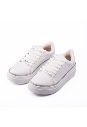 Tenis Lifestyle Blanco Plateado Vizzano