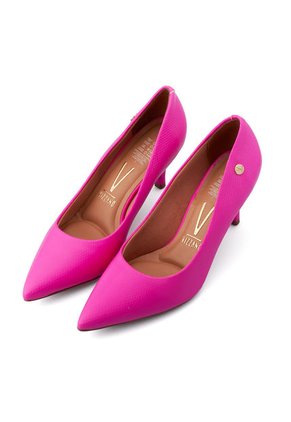 Tacón Medio Fucsia Holográfico Vizzano