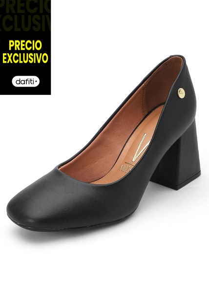 Tacón Medio Negro Vizzano