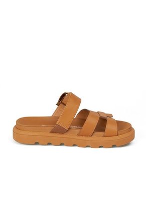 SANDALIA PLANA CAMEL DORADO VIZZANO