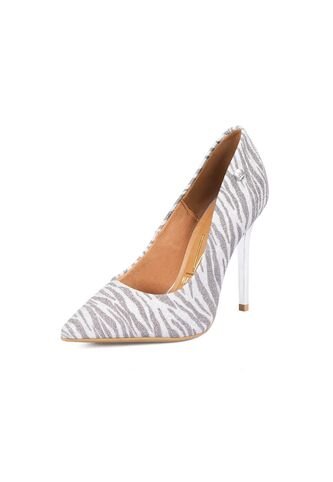 STILETTO ALTO GLITER PLATA-NEGRO VIZZANO Vizzano