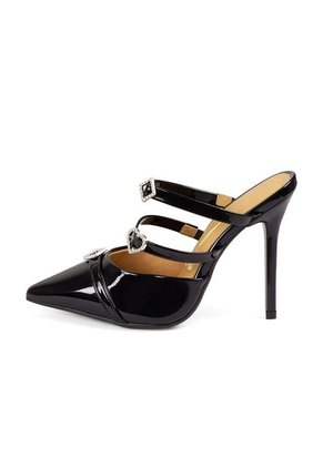 STILETTO ALTO NEGRO CRISTAL VIZZANO