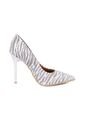 STILETTO ALTO GLITER PLATA-NEGRO VIZZANO de Vizzano