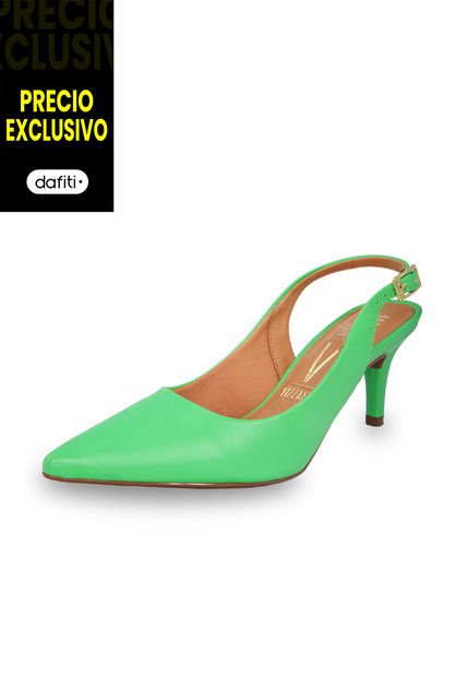 Tacón Medio Verde Menta Vizzano