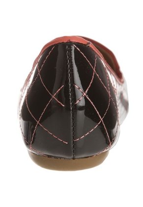 Baletas Slippers Vizzano Verniz Negro-Coral-Dorado