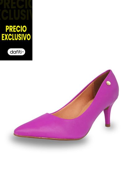 Tacón Medio Fucsia Vizzano