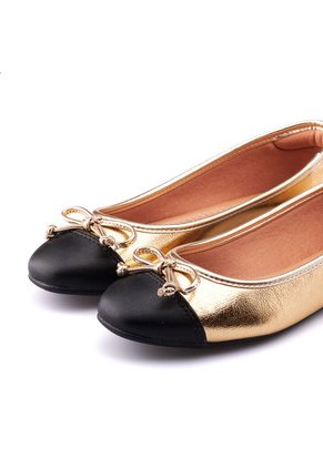 Baleta Dorado Negro Vizzano