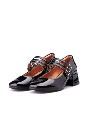 Tacón Bajo Negro Dorado Vizzano