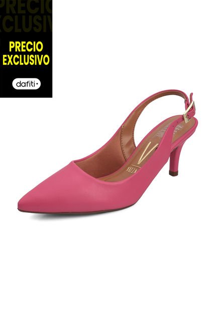 Tacón Medio Fucsia Vizzano