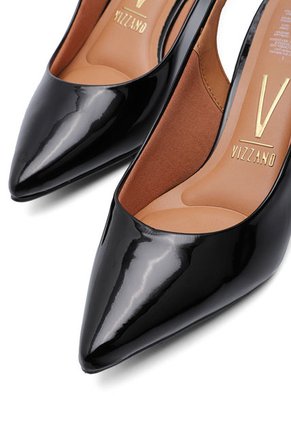 Tacón Medio Negro Vizzano
