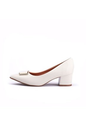 Tacon Medio Blanco Dorado Vizzano