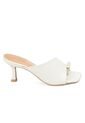 Sandalia Tacon Medio Blanco-Marfil Croco Vizzano de Vizzano