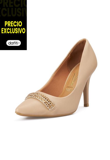 Stiletto Alto Beige - Ap Diamante Vizzano
