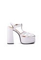 Sandalia Plataforma Tacón Blanco Vizzano de Vizzano