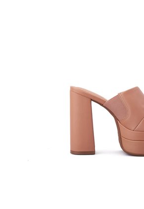 Sandalia Plataforma Tacón Nude Vizzano