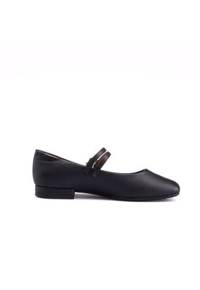 Baleta Negro Dorado Vizzano