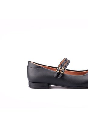 Baleta Negro Dorado Vizzano