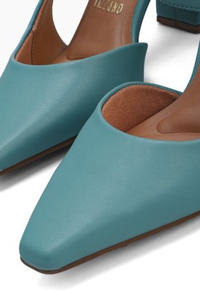 Tacón Medio Azul Aguamarina Vizzano