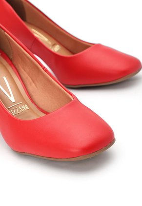 Tacón Medio Rojo Vizzano