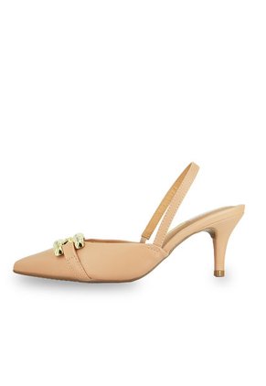 Tacón Medio Nude - Dorado Vizzano