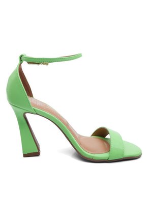 Sandalia Tacón Verde Neón Vizzano